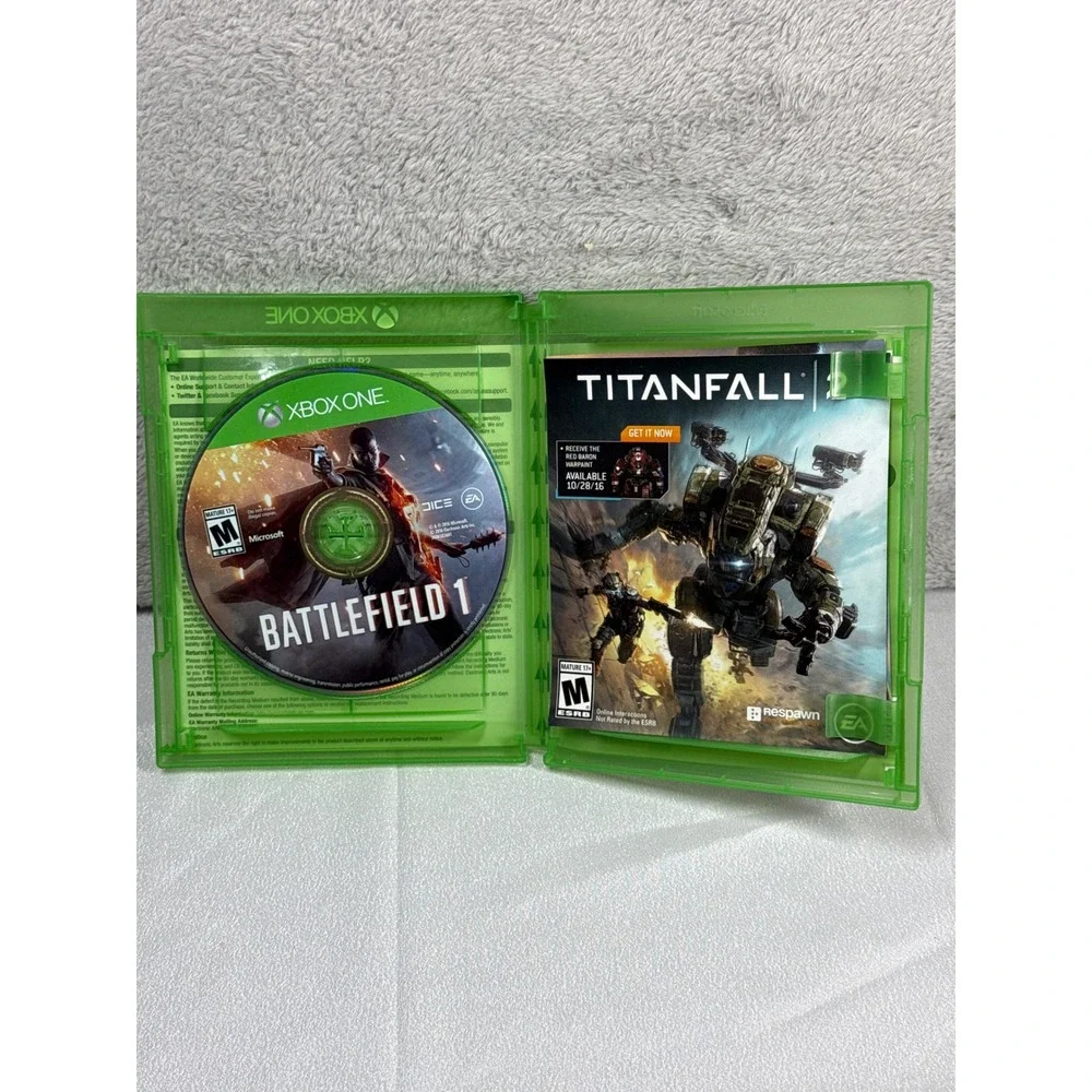 EA Battlefield 1 Xbox One Game Green Case WWI Shooter FPS